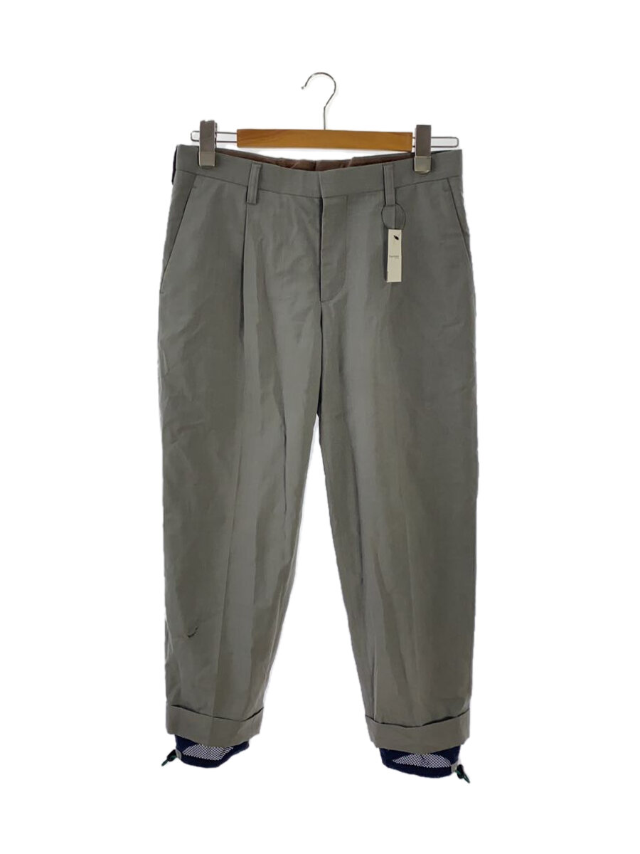 【中古】kolor◆21SS/タフタトラウザーパンツ/スラックスパンツ/1/ポリエステル/GRY/21SCM-P08105【メンズウェア】
