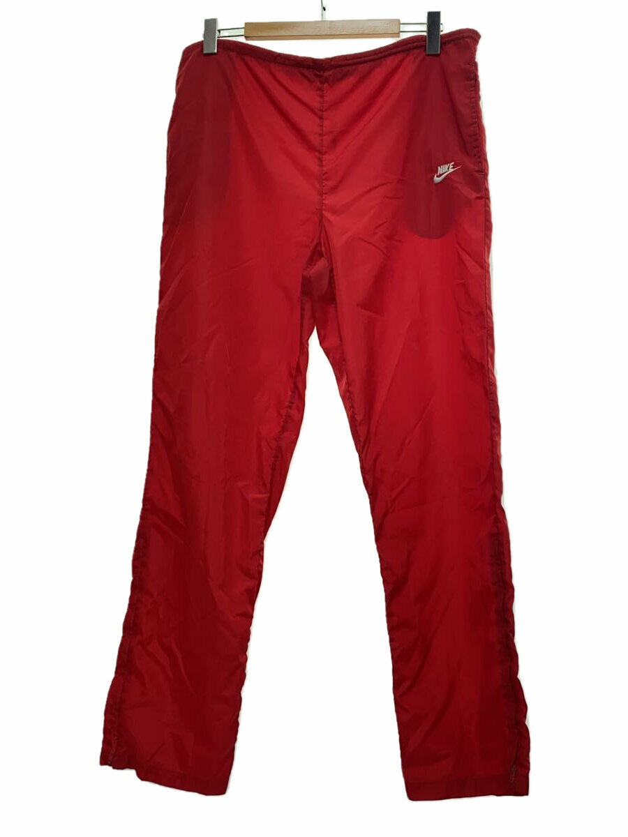 【中古】NIKE◆ボトム/L/ナイロン/RED/90s/銀タグ【メンズウェア】