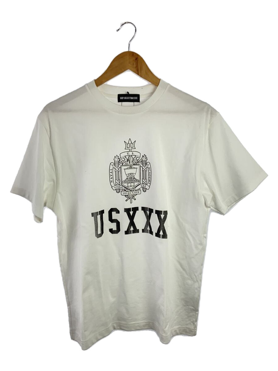 【中古】GOD SELECTION XXX◆Tシャツ/S/コットン/WHT/GX-A24-ST-09//【メンズウェア】