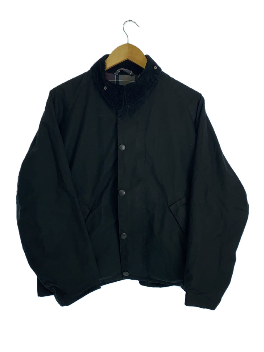 【中古】Barbour◆ジャケット/34/コットン/BLK/無地/232MWX2276【メンズウェア】