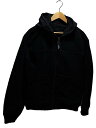 【中古】COACH◆シグネチャーデニムフーデッドジップアップジャケット/M/デニム/BLK/総柄【メンズウェア】