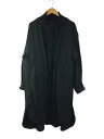 【中古】YOHJI YAMAMOTO◆REGULATION/モッズコート/2/ウール/BLK/無地//【レディースウェア】