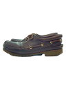 【中古】Timberland◆デッキシューズ/US10/BRW/レザー/50009【シューズ】