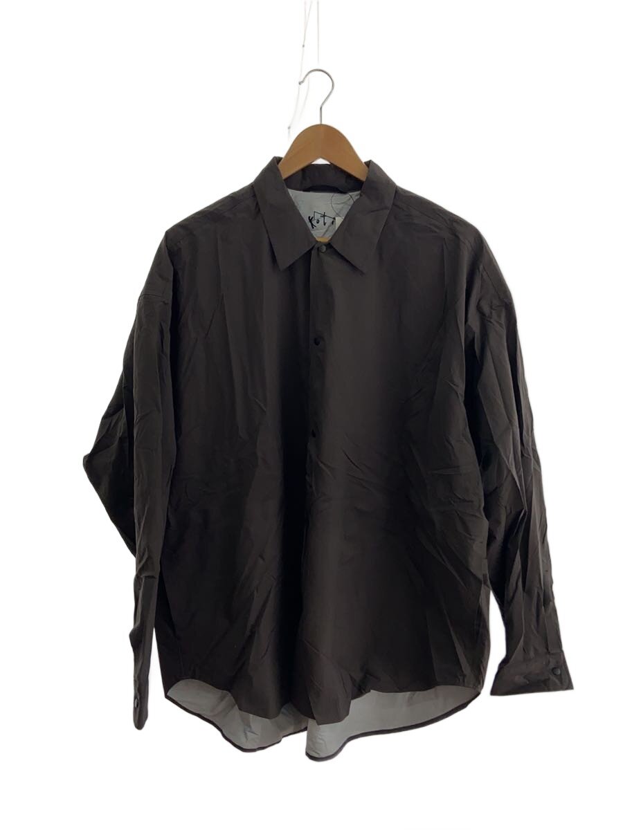 【中古】KOTI◆長袖シャツ/L/ナイロン/BRW【メンズウェア】