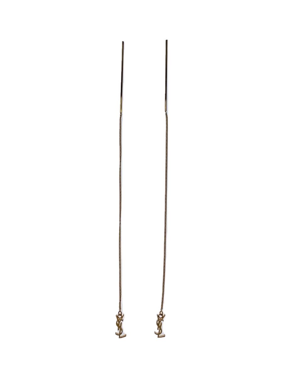 【中古】YVES SAINT LAURENT◆ピアス/--/GL