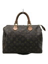 【中古】LOUIS VUITTON◆スピーディ30_モノグラム_BRW/PVC/BRW/M41526【バッグ】