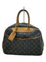 【中古】LOUIS VUITTON◆2)ボーリング・ヴァニティ(ドーヴィル)_モノグラム・キャンバス_BRW/PVC/BRW/総柄【バッグ】