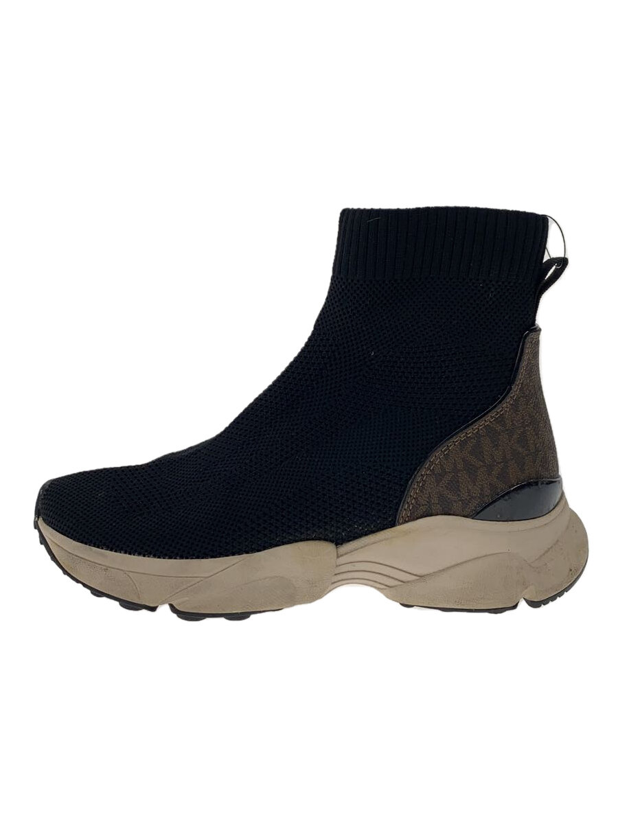 【中古】MICHAEL KORS◆ハイカットスニーカー/7/BLK【シューズ】