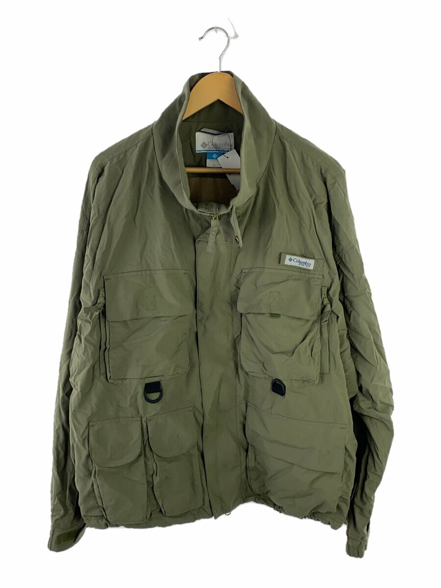 【中古】Columbia◆ジャケット/XL/ナイロン/KHK/PM4486【メンズウェア】