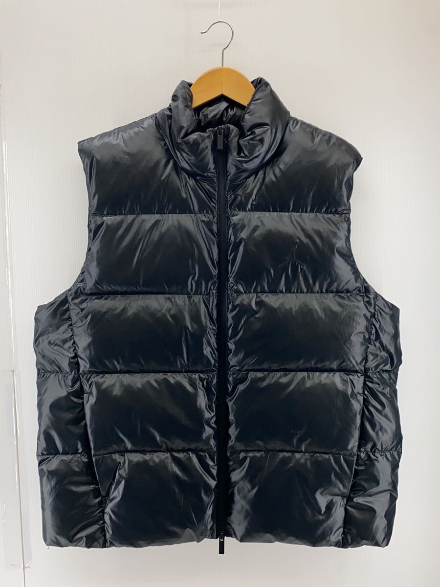 【中古】NIKE◆ダウンベスト/L/ナイロン/BLK/無地/fv7273-010【メンズウェア】