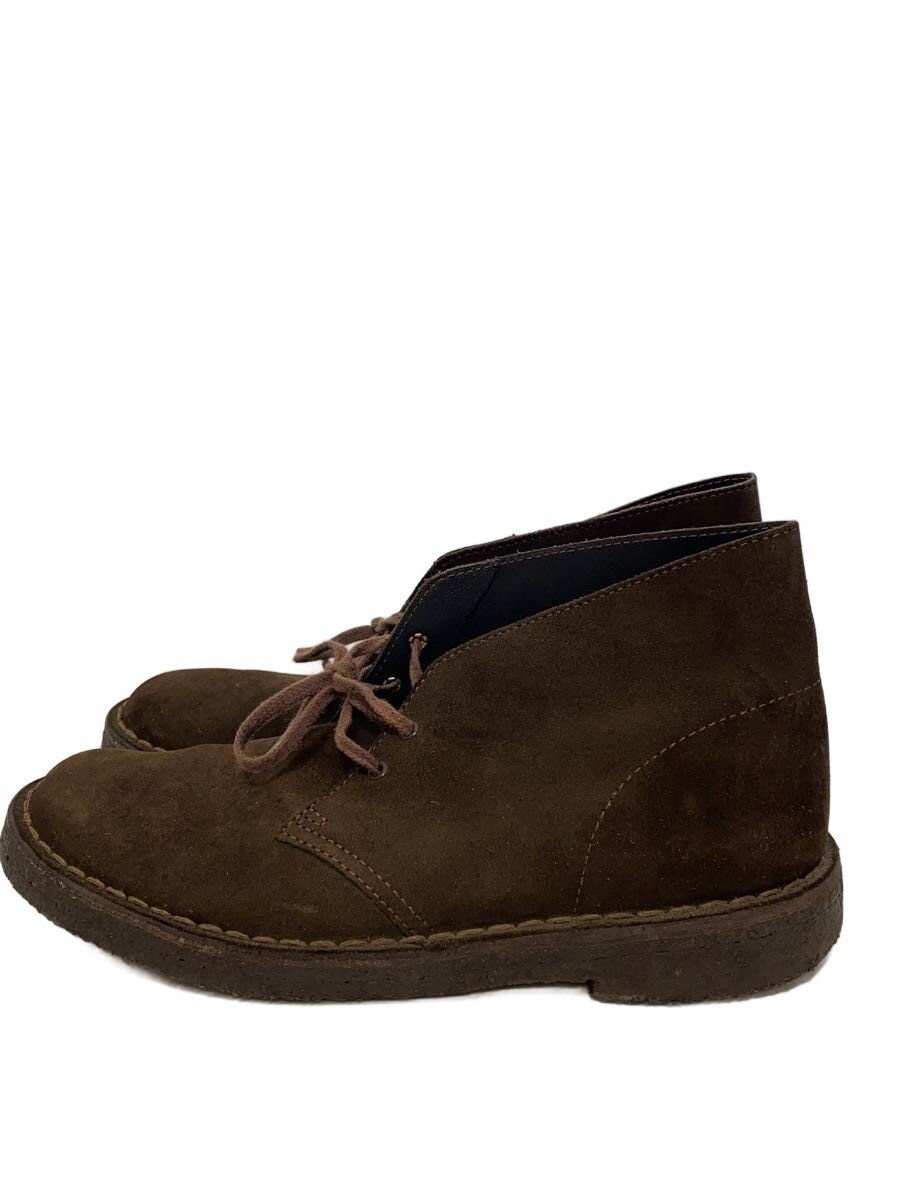 【中古】Clarks◆チャッカブーツ/UK7/BRW/スウェード【シューズ】