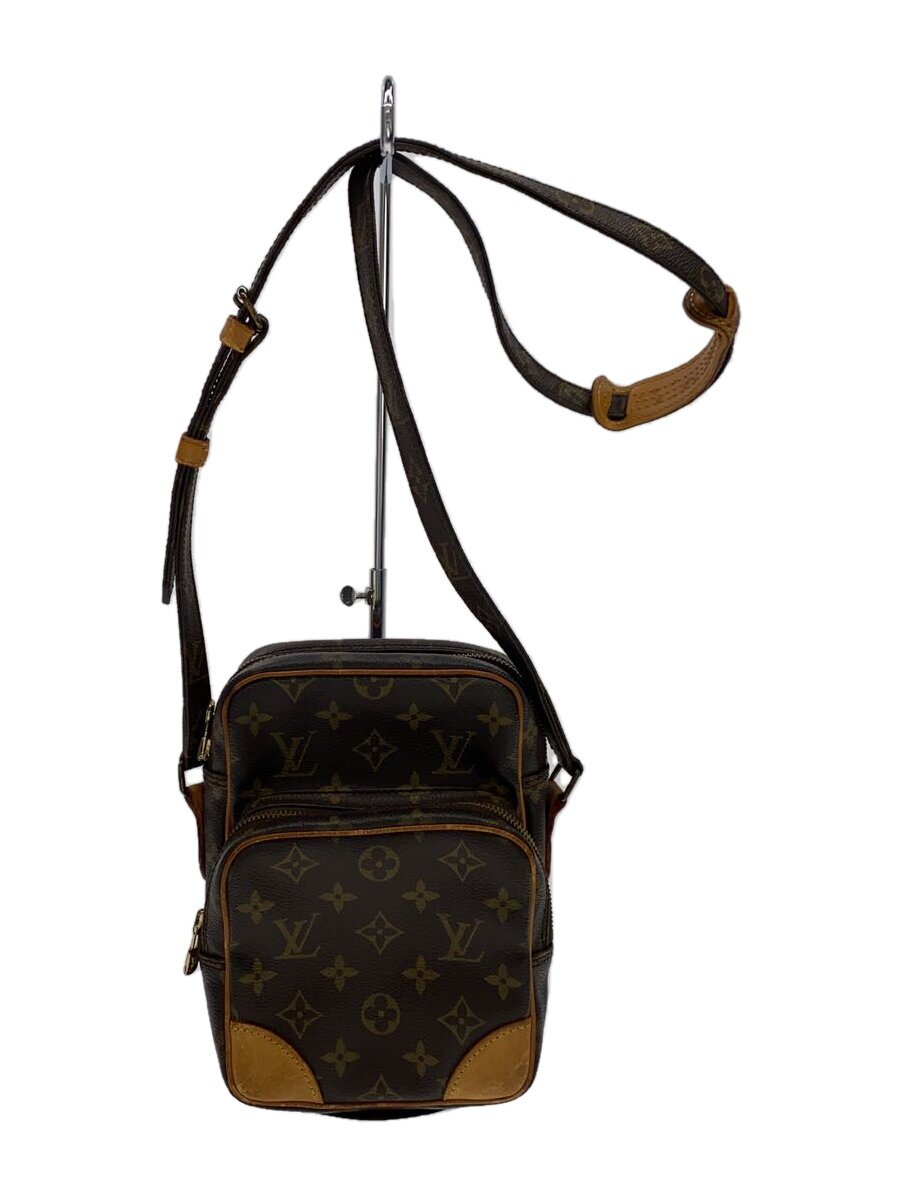 LOUIS VUITTON - 【中古】LOUIS VUITTON◆ミニ・アマゾン_モノグラム・キャンバス_BRW/PVC/BRW/総柄【バッグ】