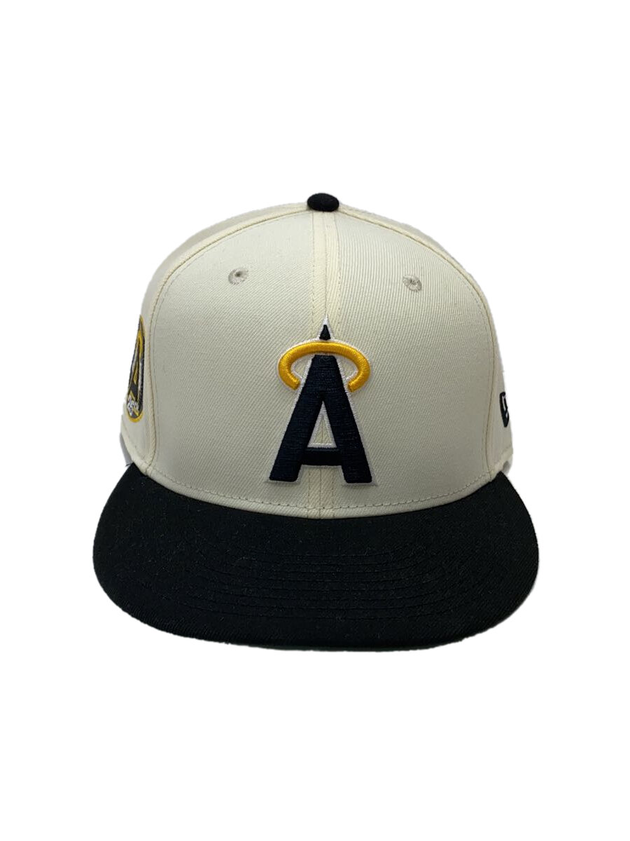 【中古】NEW ERA◆キャップ/7 3/8/コットン/WHT/メンズ【服飾雑貨他】