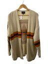【中古】PENDLETON◆カーディガン(厚手)/L/ウール/CRM/2575-0211【メンズウェア】