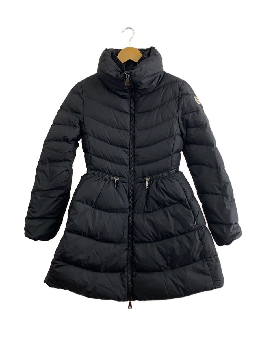【中古】MONCLER◆ロングダウンジャケット/O/ナイロン/BLK/無地/4999005 c0059【レディースウェア】