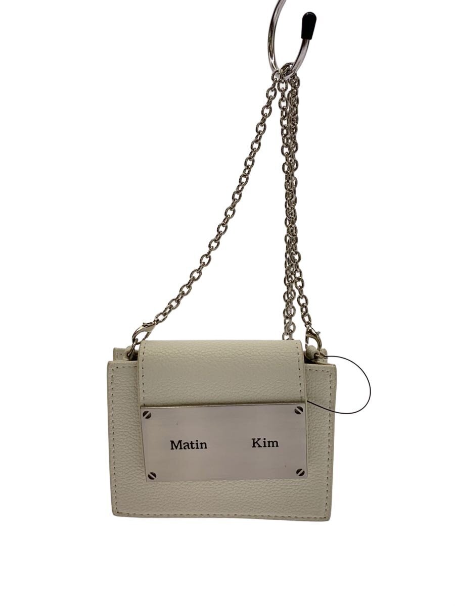 【中古】Matin Kim◆ショルダーバッグ/--/WHT【バッグ】