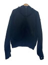 【中古】STRONG/STRONG 005 BROKEN HOODIE/ジップパーカー/L/コットン/BLK/無地//【メンズウェア】