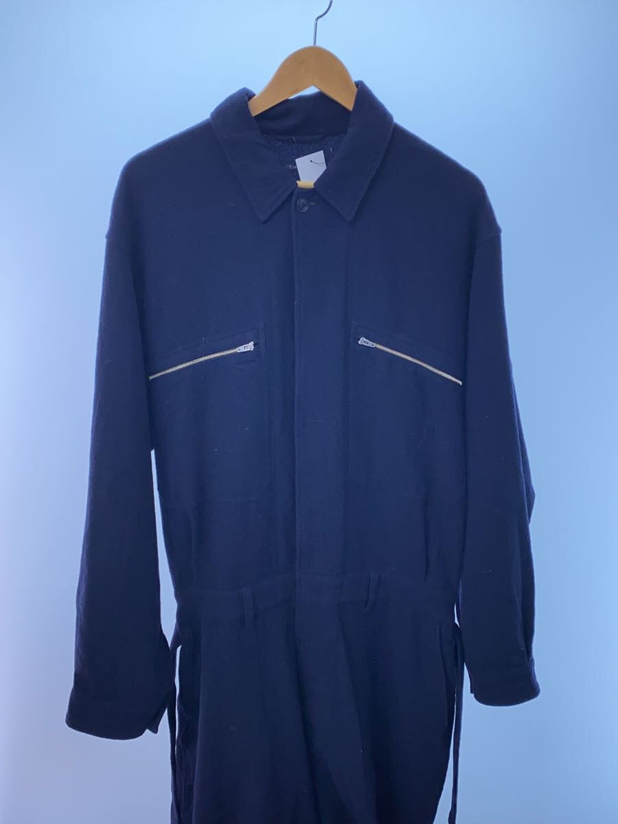 【中古】COMOLI◆/リファインウールオールインワン/オールインワン/3/ウール/NVY/無地/Y03-01009【メンズウェア】