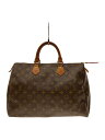 【中古】LOUIS VUITTON◆1)スピーディ35_モノグラム・キャンバス_BRW/PVC/BRW//【バッグ】(4)