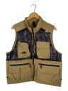 【中古】THE NORTH FACE◆UTILITY MESH VEST_ユーティリティメッシュベスト/L/ナイロン/CML/無地【メンズウェア】