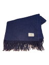 【中古】YLEVE◆×THE INOUE BROTHERS.../BABY ALPACA/マフラー/アルパカ/NVY/メンズ【服飾雑貨他】