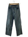 【中古】pelleq◆ワイドパンツ/36/コットン/BLU/PT0101-SA22【レディースウェア】