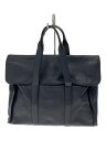 【中古】COACH◆ハンドバッグ_メトロポリタン_ポートフォリオ_ポリッシュドペブル_レザー/牛革/NVY【バッグ】