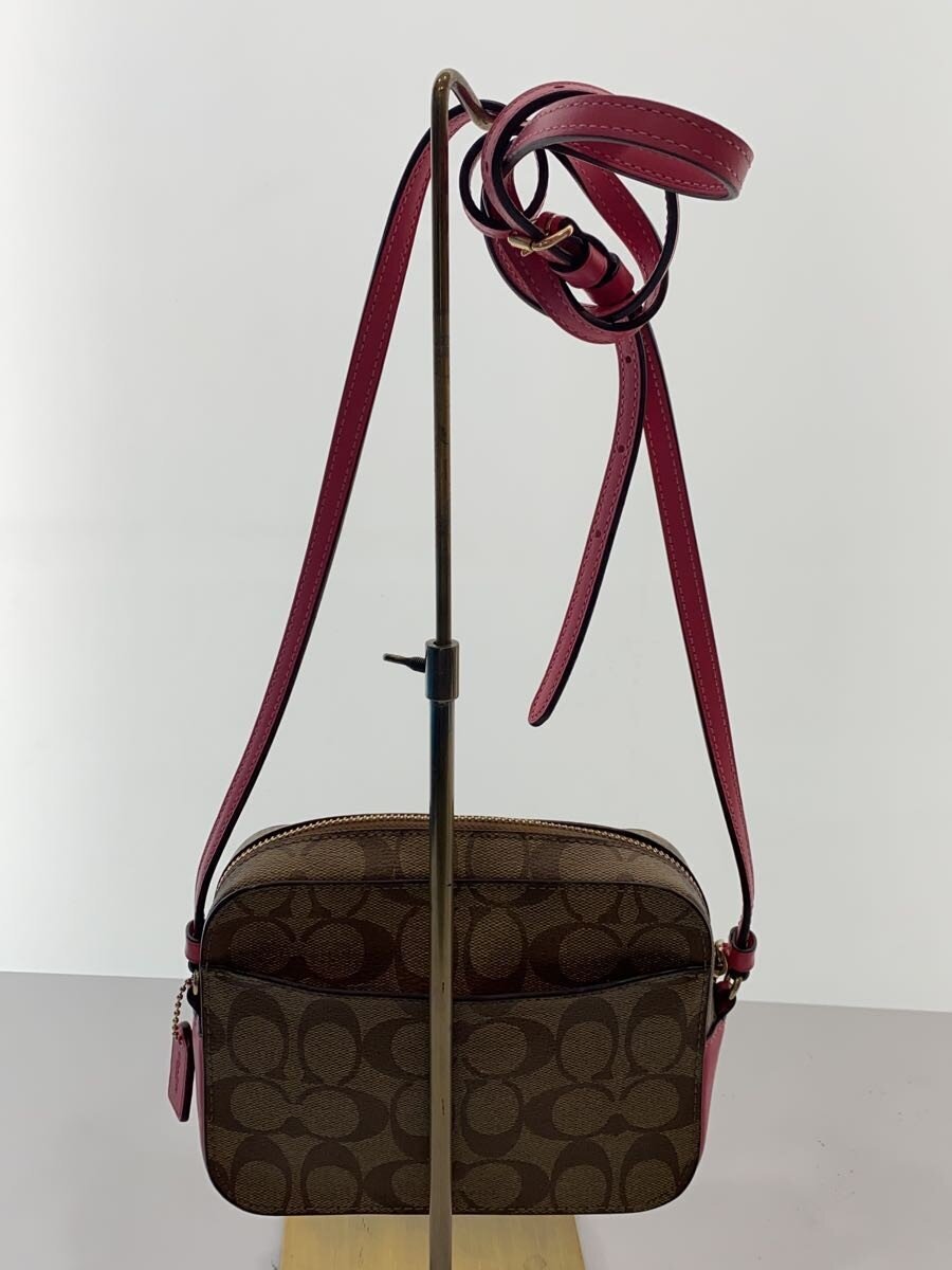 【中古】COACH◆ミニ・カメラバッグ_シグネチャー_ピンクレザー/--/BEG/総柄//【バッグ】 jumblestore-38193362 2nd STREET 楽天市場店 サンプル画像3