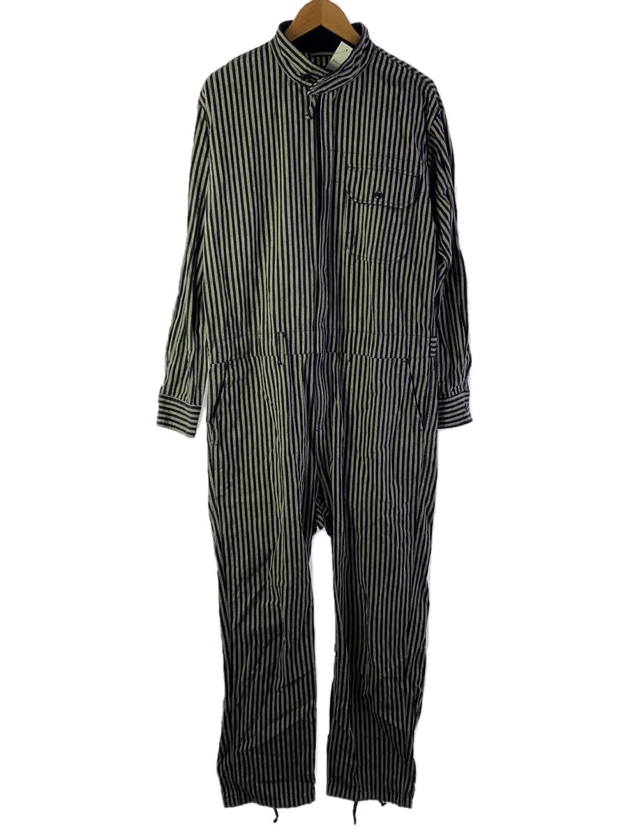 【中古】Engineered Garments◆オールインワン/S/コットン/GRY/ストライプ【メンズウェア】