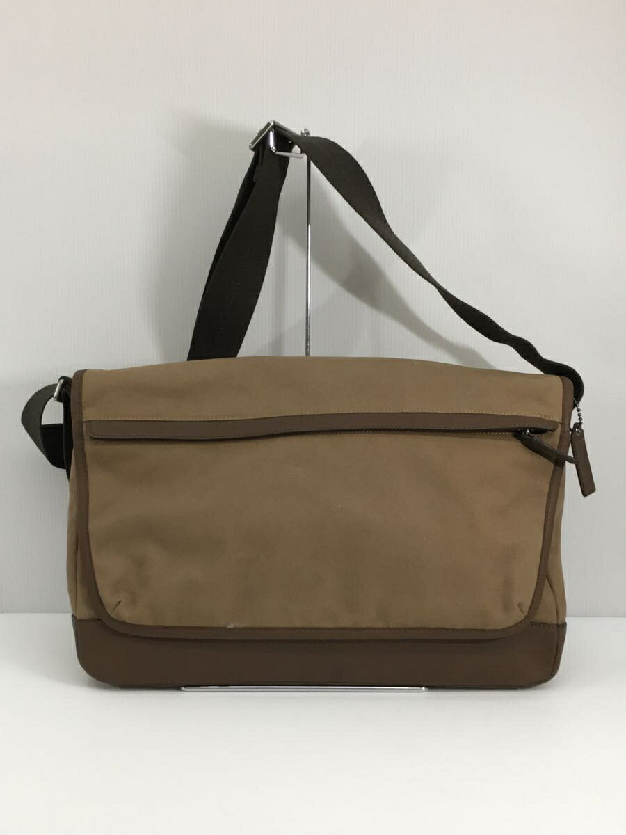 【中古】COACH◆ショルダーバッグ/キャンバス/KHK【バッグ】