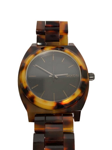 【中古】NIXON◆クォーツ腕時計/アナログ/BLK/BRW//【服飾雑貨他】 【中古】NIXON◆クォーツ腕時計/アナログ/BLK/BRW//【服飾雑貨他】