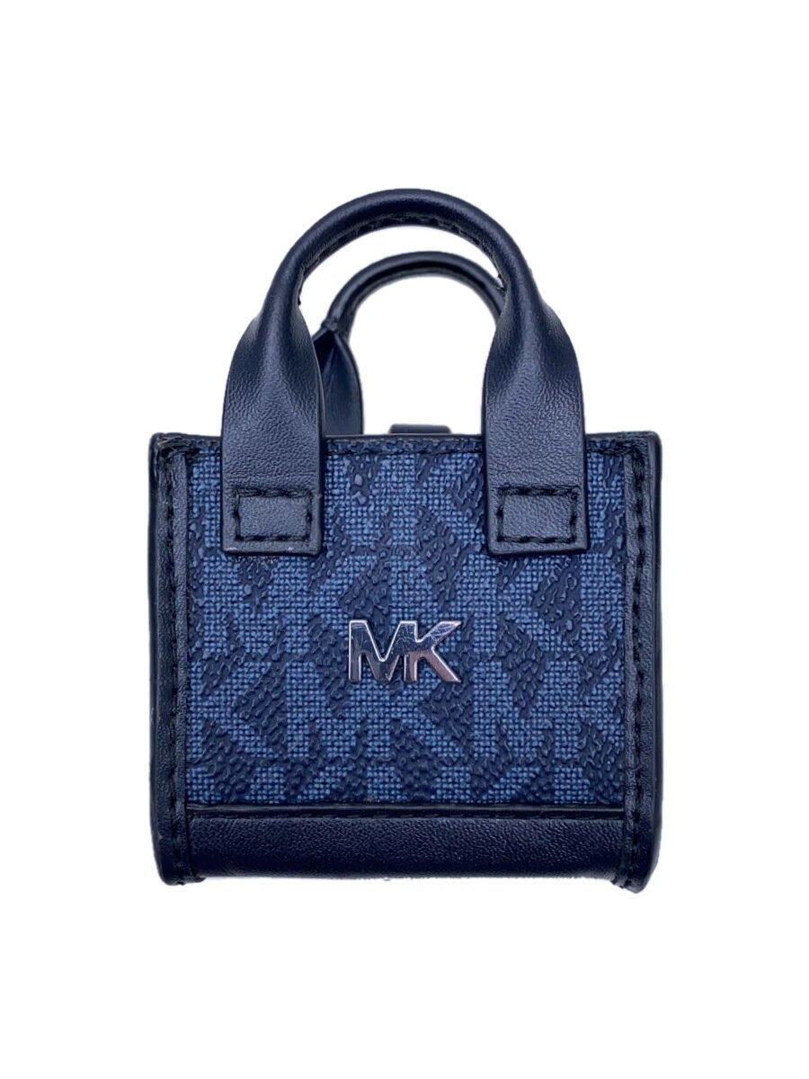 【中古】MICHAEL KORS◆小物/レザー/NVY/総柄/メンズ/36H3LGFN0B【服飾雑貨他】