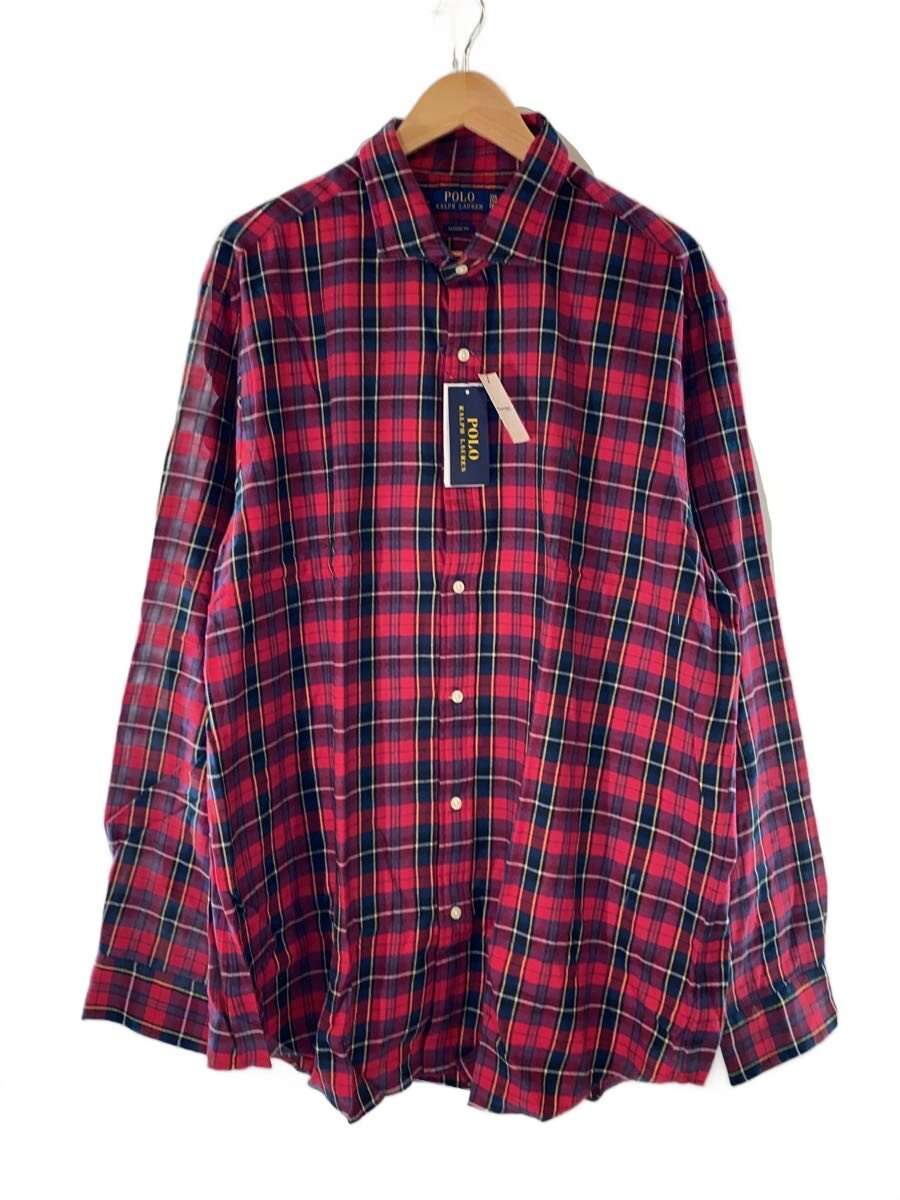 【ブランド】POLO RALPH LAUREN 【ブランドカナ】ポロラルフローレン 【型番】 【程度】S 【サイズ】XXL 【メインカラー】レッド 【素材・生地】コットン 【キーワード】　　　/ 2025/09/17 セカンドストリート大正千島店【4045】【中古】POLO RALPH LAUREN◆クラシックフィットチェックツイルシャツ/長袖シャツ/XXL ブランド POLO RALPH LAUREN 型番 カラー レッド 柄 チェック 素材・生地 コットン>色・素材について サイズ XXL>サイズ表示について 実寸（cm） 【シャツ】 肩幅：50 / 身幅：65 / 着丈：89 / 袖丈：71 / ゆき：100 【その他】 その他サイズ：/ 商品は　セカンドストリート大正千島店の店頭にて販売しております。商品に関するお問合わせは、お電話(TEL:06-6556-3091)にて、問合わせ番号：2335362735115をお伝えください。 配送方法やお支払い方法に関するお問い合わせは、サポートセンターまでご連絡をお願いします。 ※お電話の対応は営業時間内のみとなります。お問い合わせフォームでお問い合わせの際はご注文番号をご記入下さい