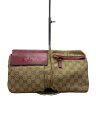 【中古】GUCCI◆ウエストバッグ_GGキャンバス/キャンバス/BRW【バッグ】