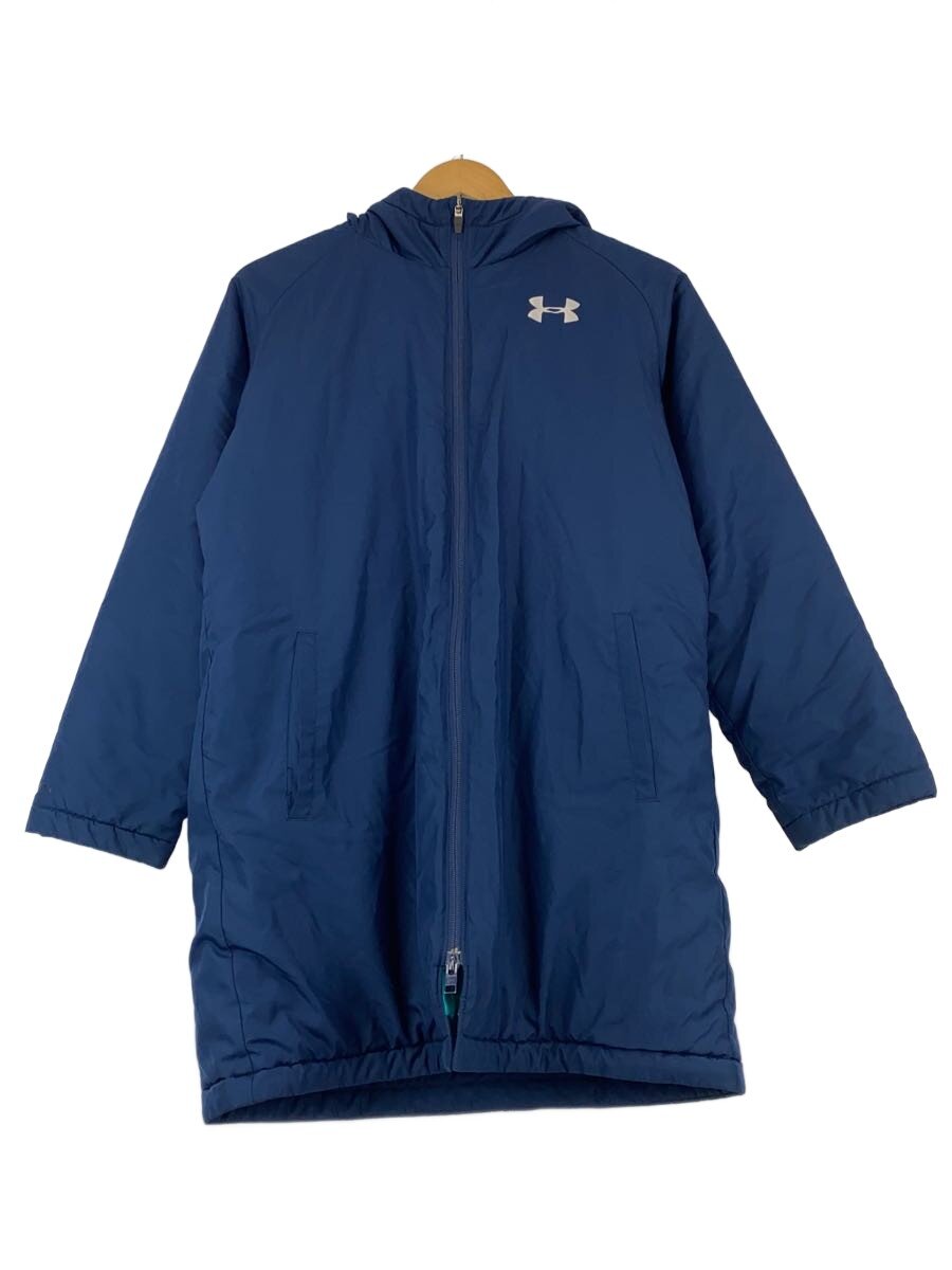 【中古】UNDER ARMOUR◆ジュニア ベンチコート/UA Insulated Long Coat/XL/NVY/1347322//【キッズ】