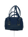 【中古】DIANA◆ショルダーバッグ/レザー/BLU/オ-ストリッチ//【バッグ】