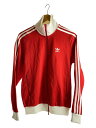 【中古】adidas◆ジャージ/M/ポリエステル/RED【レディースウェア】