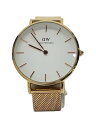 【中古】Daniel Wellington◆クォーツ腕時計/アナログ/--/WHT/GLD【服飾雑貨他】(2)