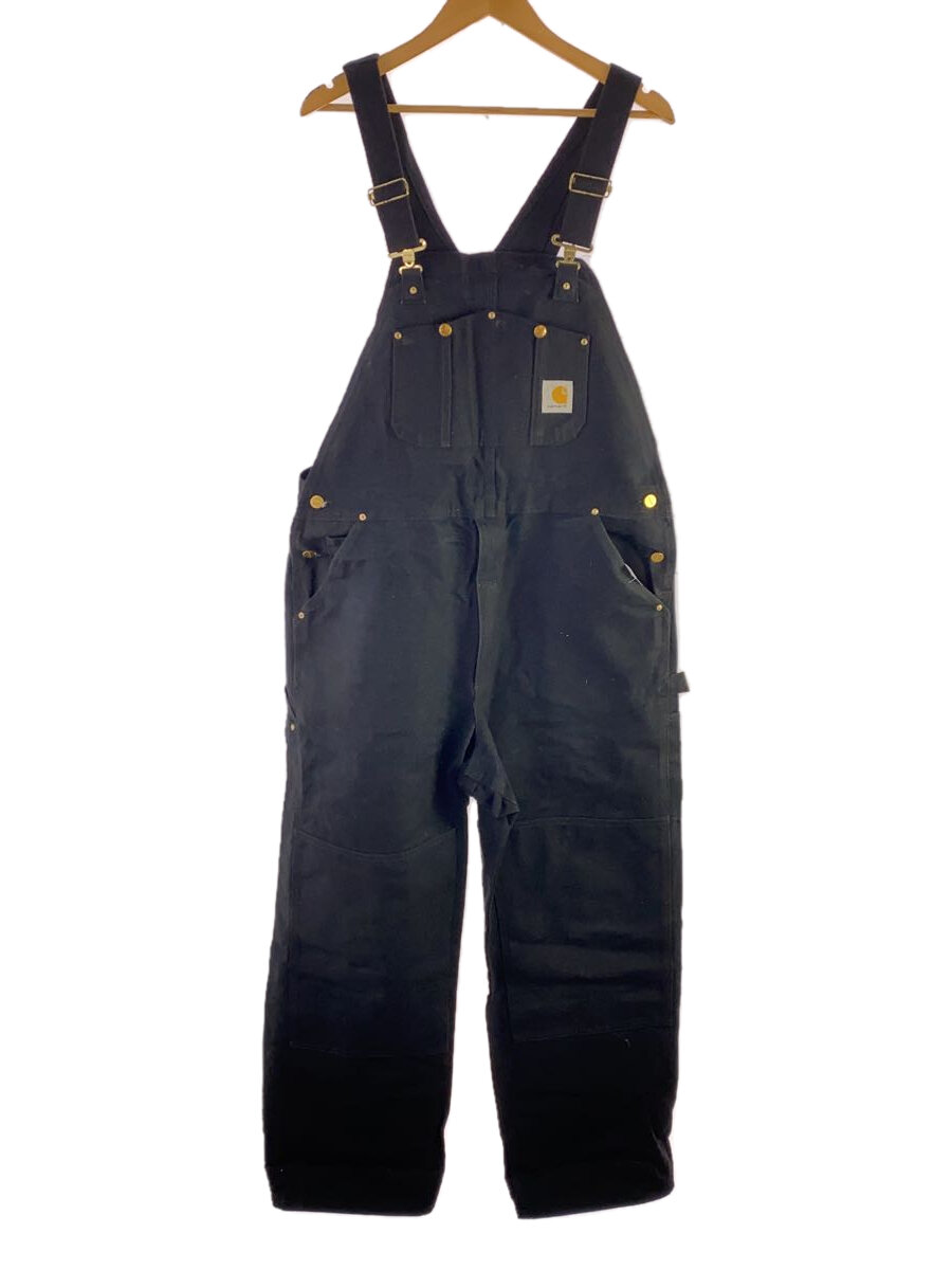 【中古】Carhartt◆オーバーオール/40/コットン/BLK/R01BLK//【メンズウェア】