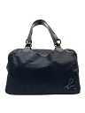 【中古】agnes b VOYAGE◆バッグ/ナイロン/BLK【バッグ】