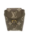 【中古】LOUIS VUITTON◆タイニー・バックパック_モノグラム・アンプラント/M80738/リュック/レザー/BEG【バッグ】
