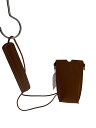 【中古】LOEWE◆GATE POCKET/ショルダーバッグ/レザー/ブラウン【バッグ】