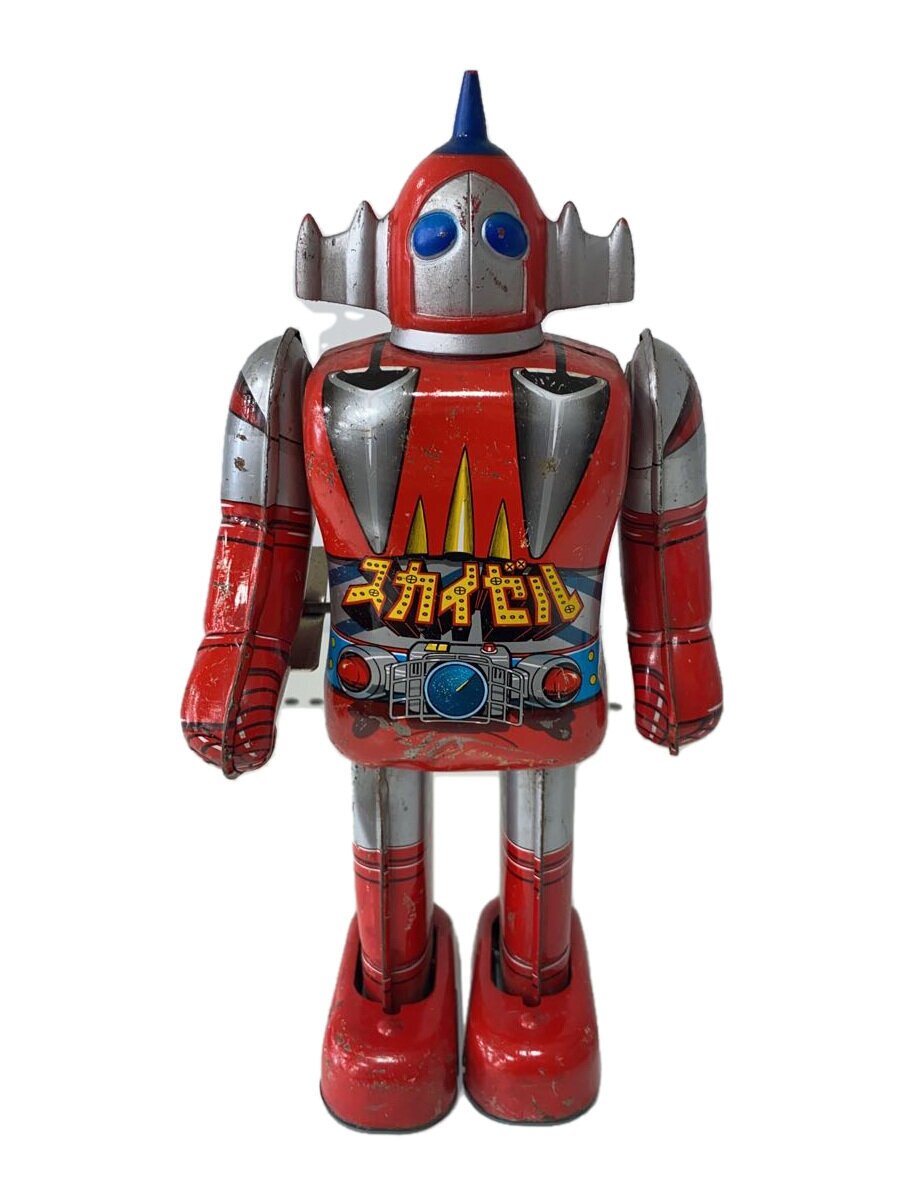 【中古】POPPY◆ブリキ/スカイゼル/ぜんまい/フィギュア/特撮フィギュア/傷・凹み・塗装剥がれ有【ホビー】