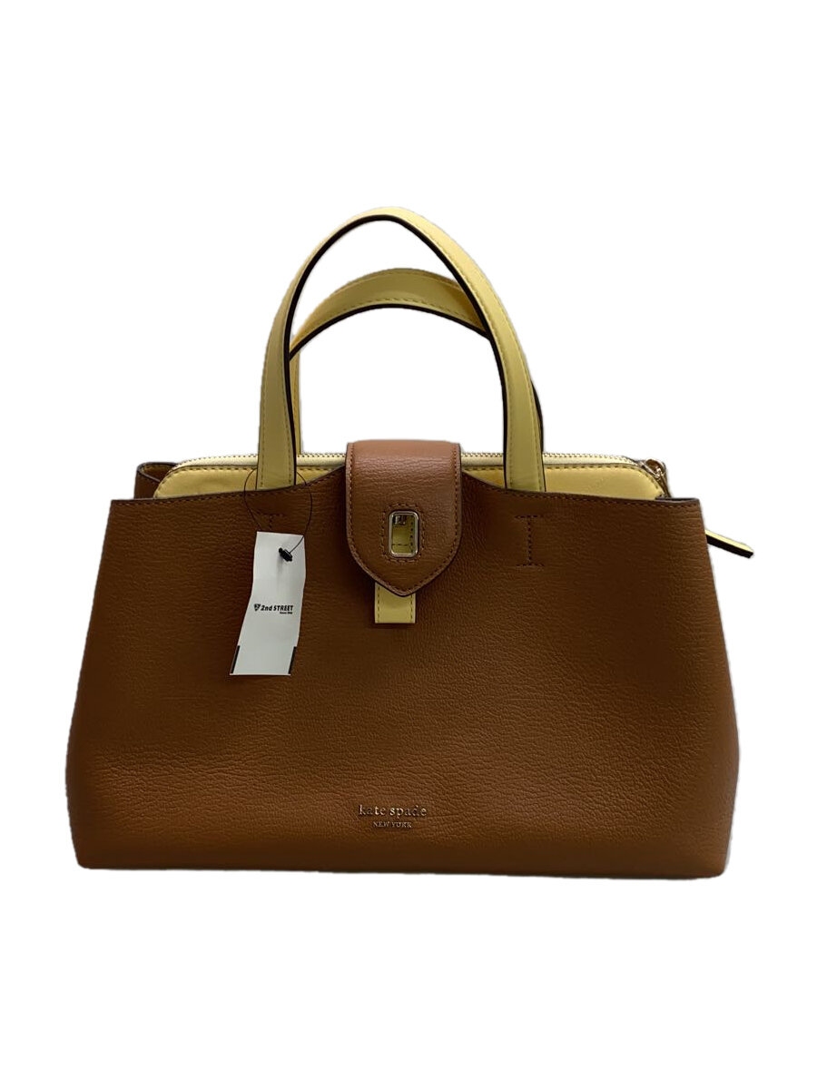 【中古】kate spade new york◆ショルダーバッグ/--/BRW/エッセンシャル ラージ サッチェル【バッグ】