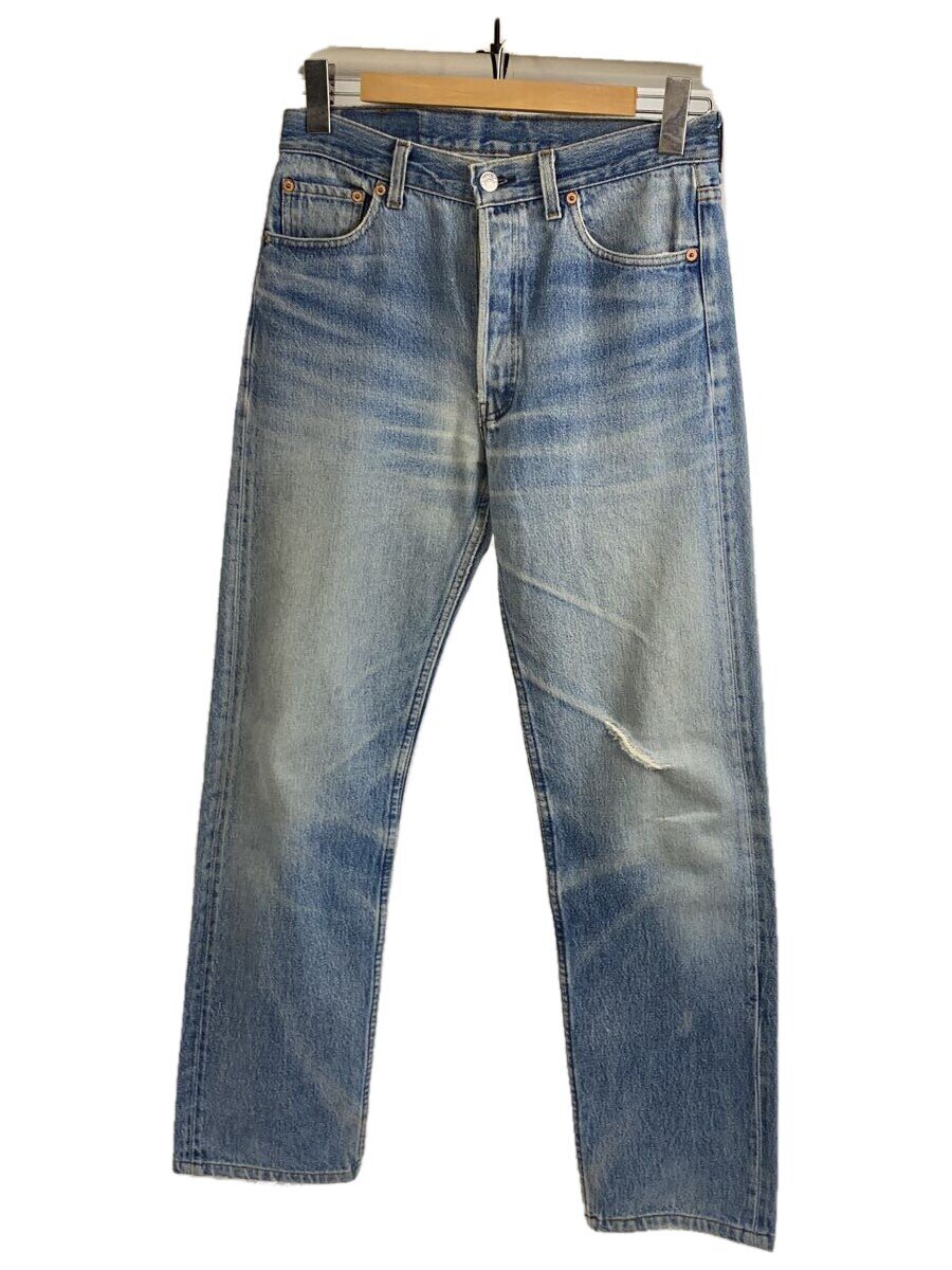 【中古】Levi’s◆ストレートパンツ/31/デニム/IDG/501/USA製/【メンズウェア】