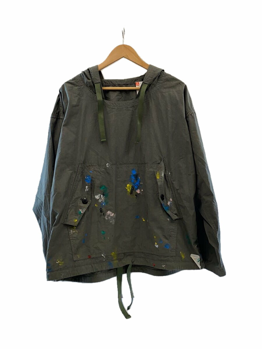 【中古】Gurank◆JS別注 Paint Work smock ペイントワークスモック/2/KHK/ペンキ加工【メンズウェア】