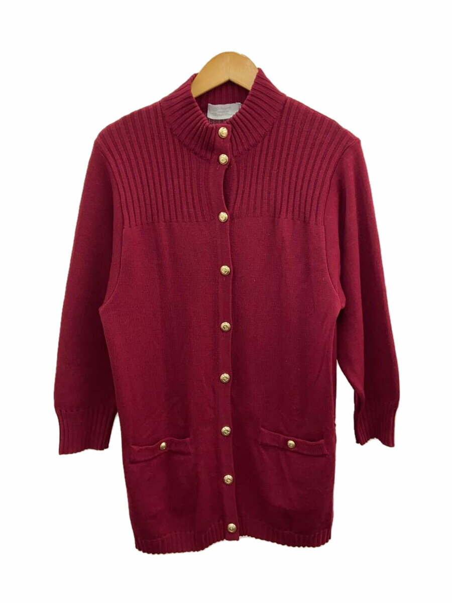 【中古】glenscot/カーディガン(薄手)/--/--/RED/無地【レディースウェア】