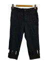 【中古】BLACK COMME des GARCONS◆クロップドパンツ/XS/ウール/BLK/1K-P001/AD2012【レディースウェア】