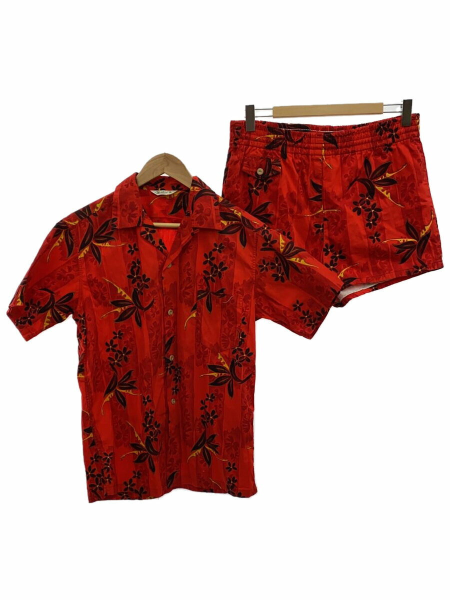 【中古】malihini/セットアップ/S/--/RED/花柄【メンズウェア】