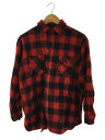 【中古】バッファローチェック/FROST PROOF/長袖シャツ/15.5/ウール/RED/チェック【メンズウェア】